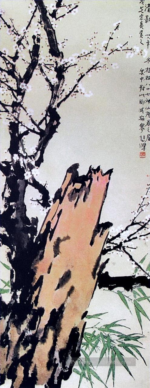 XU Beihong prune fleurs ancienne Chine à l’encre Peintures à l'huile